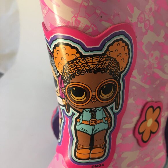 LOL Surprise Character Boots Size 2 Girl's Rubber Snow Rain Shoe Pink NEW NWT - Picture 12 of 13